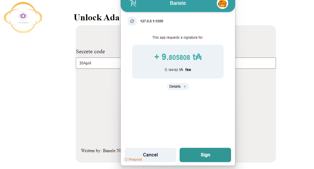 unlock ADA